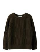 Nkmvolly Ls Knit Tops Knitwear Pullovers Brown Name It