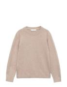 Essential Cotton-Blend Sweater Tops Knitwear Pullovers Beige Mango