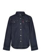 Lw-L/S Woven Top Tops Shirts Long-sleeved Shirts Blue Levi's
