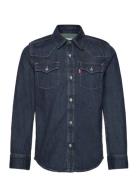 Lw-L/S Woven Top Tops Shirts Long-sleeved Shirts Navy Levi's