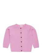 Merino Knitted Cardigan Tops Knitwear Cardigans Pink Copenhagen Colors