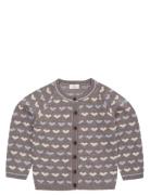 Merino Heart Cardigan Tops Knitwear Cardigans Grey Copenhagen Colors