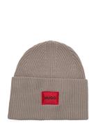 Saffa_Hat Accessories Headwear Beanies Beige HUGO