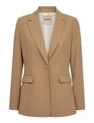 Mmleonora Miley Blazer Blazers Single Breasted Blazers Beige MOS MOSH