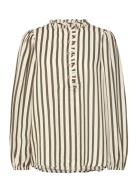 Fqnoto-Blouse Tops Blouses Long-sleeved Multi/patterned FREE/QUENT