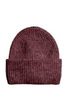 Pcmoella Hood Noos Bc Accessories Headwear Beanies Burgundy Pieces