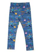 Fest Pippi Leggings Bottoms Leggings Blue Pippi Langstrømpe