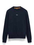 Wesmallcrew Tops Sweat-shirts & Hoodies Sweat-shirts Blue BOSS