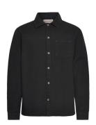 Casual Shirt Tops Overshirts Black Revolution