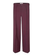 Kammia-M Bottoms Trousers Wide Leg Red MbyM