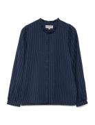 Riverll Shirt Ls Tops Shirts Long-sleeved Navy Lollys Laundry