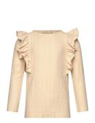 Gabby Ls Blouse Tops Blouses & Tunics Beige Fliink