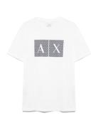 T-Shirt Tops T-shirts Short-sleeved White Armani Exchange