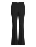 Slfrita Mw Slim Flared Pant Fd Bottoms Trousers Flared Black Selected