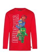 Lwtaffy 622 - T-Shirt L/S Tops T-shirts Long-sleeved T-shirts Red LEGO...
