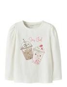 Nmfollia Ls Top Pb Tops T-shirts Long-sleeved T-shirts White Name It