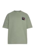 Tnrowan Os S_S Sweat Tee Tops T-shirts Short-sleeved Khaki Green The N...