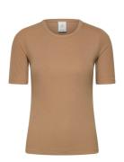 Mutula Tops T-shirts & Tops Short-sleeved Beige Munthe