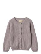 Knit Cardigan Magnella Tops Knitwear Cardigans Pink Wheat