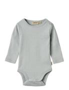 Rib Body L/S Spencer Body Grey Wheat