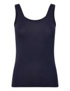 W Siren Tank Tops T-shirts & Tops Sleeveless Navy Icebreaker