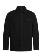 Dereck Cotton Overshirt Tops Overshirts Black Fat Moose