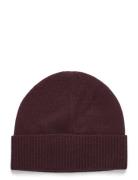 Rwlaica Cashmere Beanie Accessories Headwear Beanies Burgundy Rosemund...