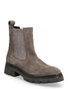 Chelsea Shoes Boots Ankle Boots Ankle Boots Flat Heel Grey Gabor