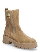 Chelsea Shoes Boots Ankle Boots Ankle Boots Flat Heel Beige Gabor