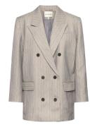 Saimai Blazers Double Breasted Blazers Grey Munthe