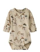 Nbmofeyan Ls Body Bodies Long-sleeved Beige Name It