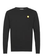 Mel Long Sleeve Gots Tops T-shirts Long-sleeved Black WOOD WOOD