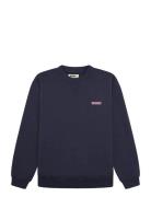 Wbcane Koi Crew Tops Sweat-shirts & Hoodies Sweat-shirts Navy Woodbird