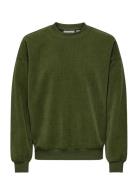 Onsbobby Vtg Crew Tops Sweat-shirts & Hoodies Sweat-shirts Green ONLY ...