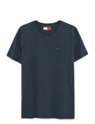 Tjm Xslim Jersey Tee Tops T-shirts Short-sleeved Navy Tommy Jeans