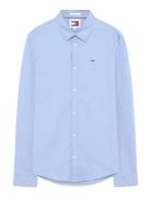 Tjm Original Stretch Shirt Tops Shirts Business Blue Tommy Jeans