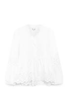 Matti Blouse Tops Shirts Long-sleeved White Noella