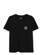 T-Shirt Tops T-shirts Short-sleeved Black Armani Exchange