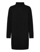 Kezia Recycled Mock Rib Dress Lyhyt Mekko Black French Connection