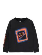 Ls-L/S Tee Tops T-shirts Long-sleeved T-shirts Black Nike