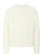 Nylasz Pullover Tops Knitwear Jumpers Cream Saint Tropez