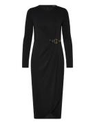 Str Matte Jersey-R-Knit Dress Designers Knee-length & Midi Black Laure...