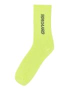 Sock Single Play Lingerie Socks Regular Socks Yellow Mads Nørgaard