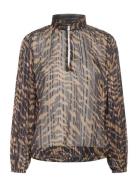 Nestasz Blouse Tops Blouses Long-sleeved Multi/patterned Saint Tropez