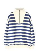 Stripes Navy Blowfly Sweatshirt Tops Sweat-shirts & Hoodies Sweat-shir...