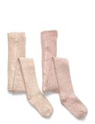 Wool Stocking - 2-Pack Sukkahousut Beige Minymo