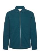 Overshirt W. Zipper Tops Overshirts Green Revolution