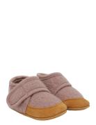 Wool Slippers W. Suede Aamutossut Sisäkengät Pink En Fant