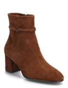 Women Boots Shoes Boots Ankle Boots Ankle Boots With Heel Brown Tamari...