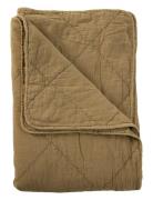 Cotton Throw Home Textiles Cushions & Blankets Blankets & Throws Khaki...